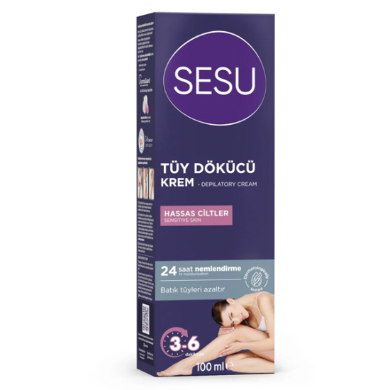 Sesu Tüy Dökücü Krem Hassas 100 ml - 1