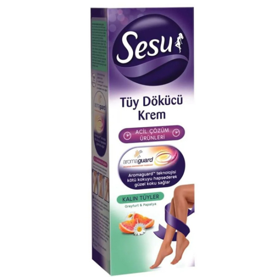 Sesu Tüy Dökücü Krem Kalın Tüyler 100 ml - 1