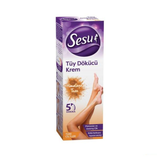 Sesu Tüy Dökücü Krem Tüm Ciltler Himalaya Tuzu 100 ml - 1