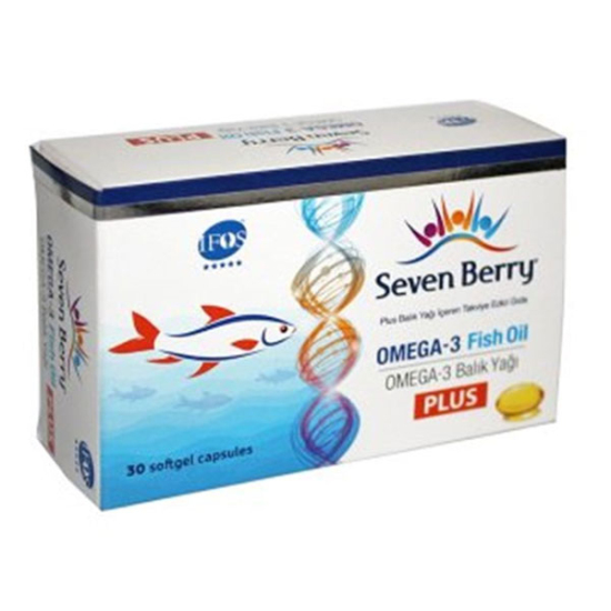 Seven Berry Omega 3 Balık Yağı Plus 30 Softgel Kapsül - 1