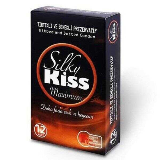 Silky Kiss Maximum Tırtıklı ve Benekli Prezervatif 12 li - 1