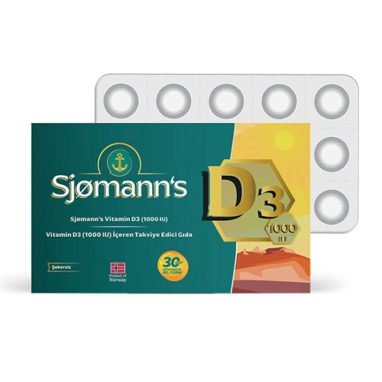 Sjomann s D3 Çiğnenebilir Jel 30 Tablet - 1