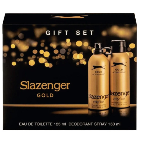Slazenger Parfüm Gold Edt 125ml ve 150ml Erkek Deodorant Kofre Set - 1