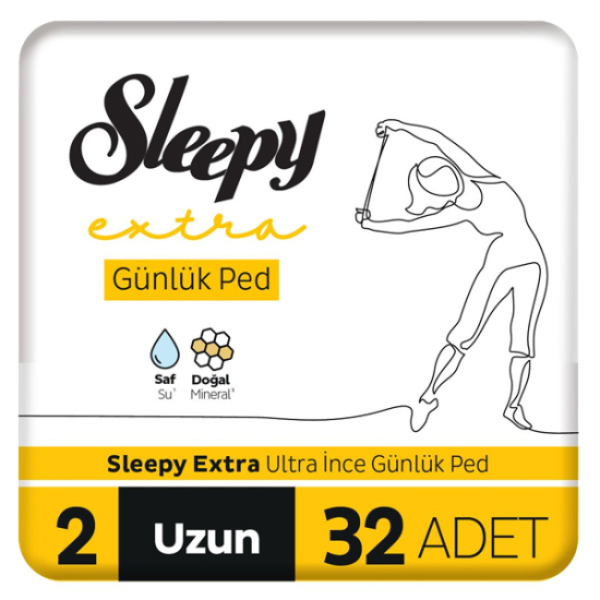 Sleepy Extra Günlük Ped Süper Uzun 32 li - 1