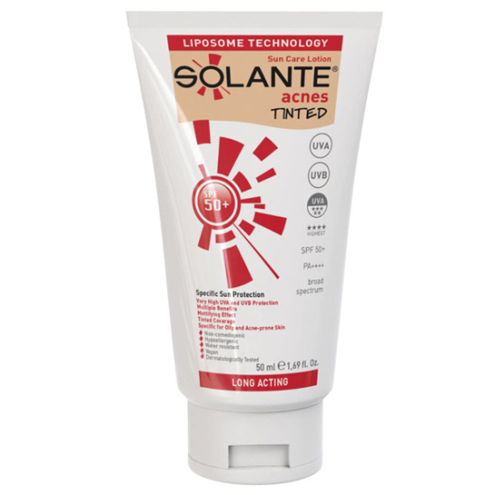 Solante Acnes Tinted Losyon SPF50+ 50 ml - 1
