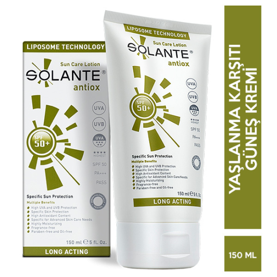 Solante Antiox Spf 50 150 ML Anti Aging Etkili Güneş Kremi - 1