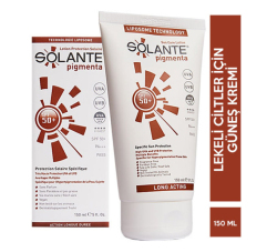 Solante Pigmenta Spf 50 150 ML Lekeli Ciltler için Güneş Kremi - Solante