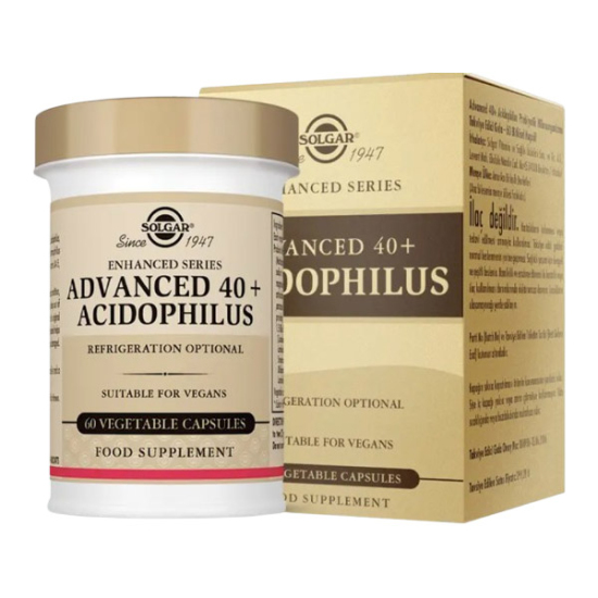 Solgar Advanced 40+ Acidophilus 60 Kapsül - 1