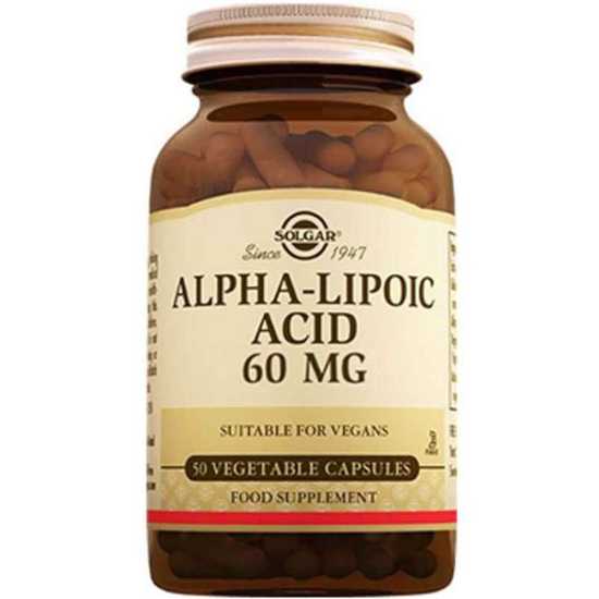 Solgar Alpha Lipoic Acid 60 Mg 30 Kapsül Alfa Lipoik Asit Takviyesi - 1