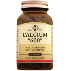 Solgar Calcium 600 (Oyster Shell) 60 Tablet Kalsiyum Takviyesi - Solgar