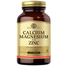 Solgar Calcium Magnesium Plus Zinc 100 Tablet - Solgar