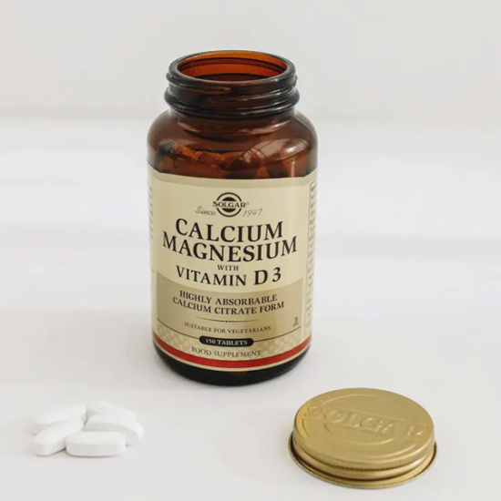 Solgar Calcium Magnesium With Vitamin D3 150 Tablet Kalsiyum ve Magnezyum Takviyesi - 4