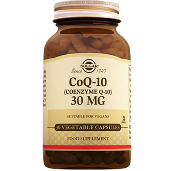 Solgar Coenzyme Q10 30 mg 30 Kapsül Koenzim Q10 Takviyesi - 1