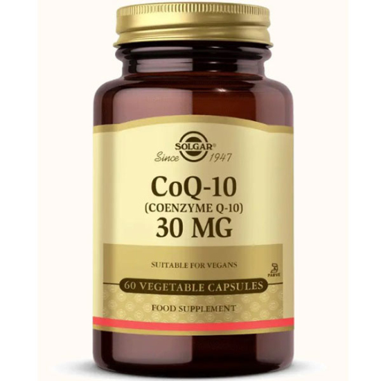 Solgar Coenzyme Q10 30 mg 60 Kapsül Koenzim Q10 Takviyesi - 1