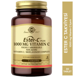 Solgar Ester C Plus 1000 Mg 30 Tablet C Vitamini Takviyesi - Solgar