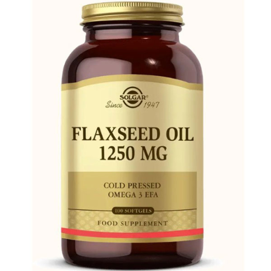 Solgar Flaxseed Oil 1250 Mg 100 Softjel - 1