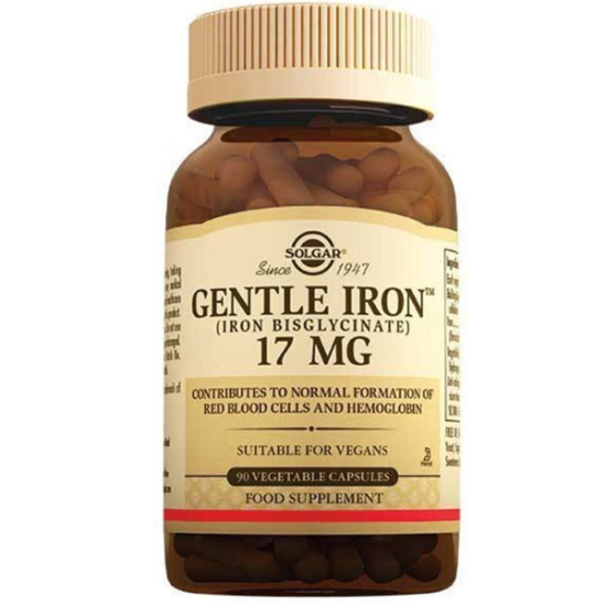Solgar Gentle Iron 17 Mg 90 Kapsül Demir Takviyesi - 1