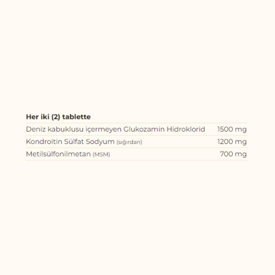 Solgar Glucosamin Kondroitin Msm 120 Tablet Glukozamin Takviyesi - 3
