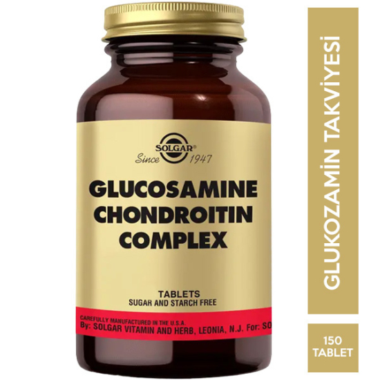 Solgar Glucosamine Chondroitin Complex 150 Tablet Glukozamin Takviyesi - 1