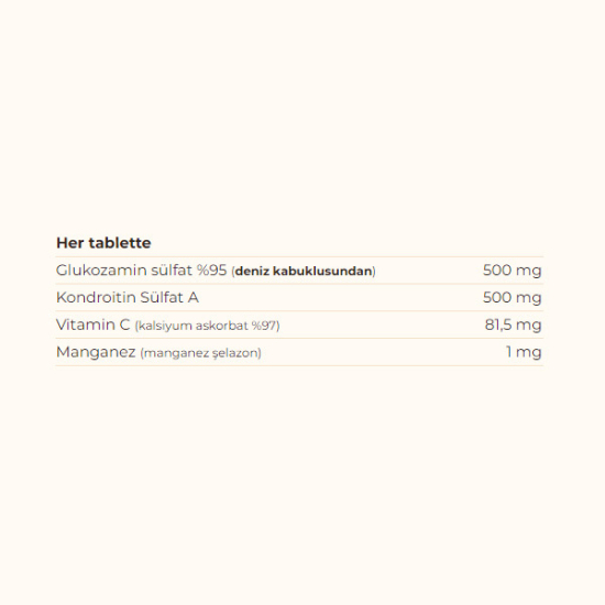 Solgar Glucosamine Chondroitin Complex 150 Tablet Glukozamin Takviyesi - 3