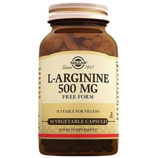 Solgar L-Arginine 500 Mg 50 Kapsül Amino Asit İçeren Gıda Takviyesi - 1