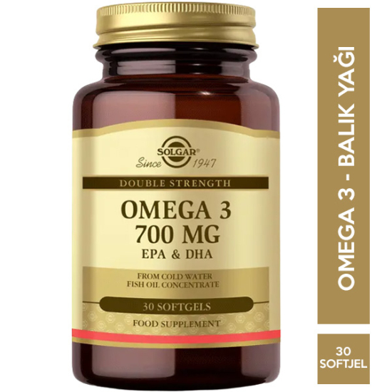 Solgar Omega 3 700 mg 30 Softjel Balık Yağı Takviyesi - 1