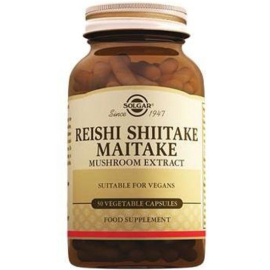 Solgar Reishi Shiitake Maitake Mushroom Extract 50 Kapsül - 1