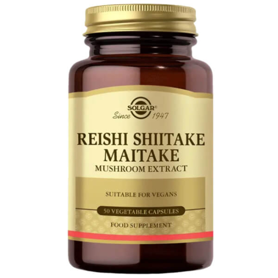 Solgar Reishi Shiitake Maitake Mushroom Extract 50 Kapsül - 1