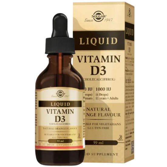 Solgar Sıvı Vitamin D3 1000 IU Takviye Edici Gıda 59 ml - 1