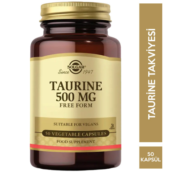 Solgar Taurine 500 mg 50 Kapsül - 1