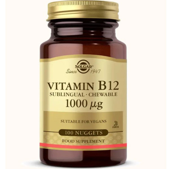 Solgar Vitamin B12 1000 Mcg 100 Dilaltı Tablet - 1