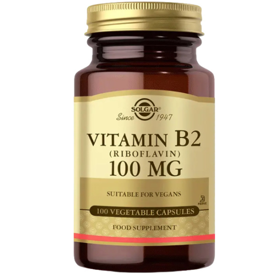 Solgar Vitamin B2 Riboflavin 100 mg 100 Kapsül - 1