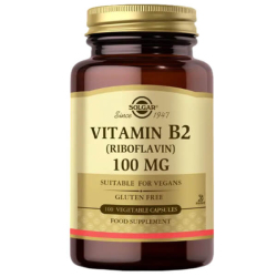 Solgar Vitamin B2 Riboflavin 100 mg 100 Kapsül - Solgar
