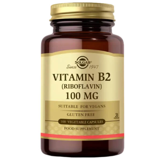 Solgar Vitamin B2 Riboflavin 100 mg 100 Kapsül - 1