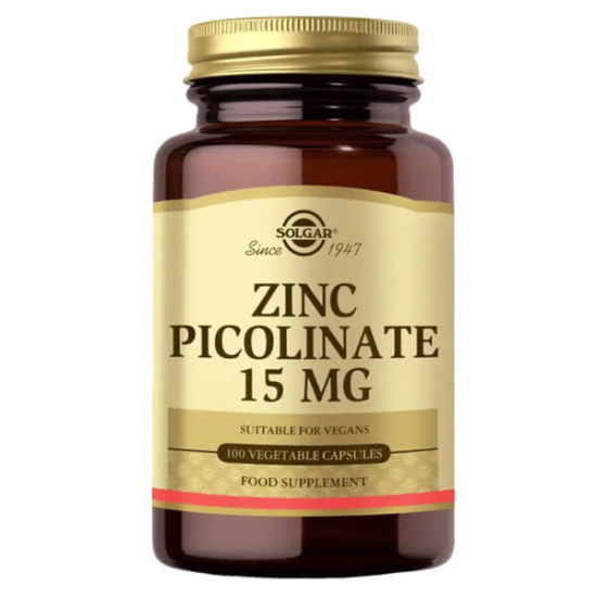 Solgar Zinc Picolinate 15 mg 100 Tablet - 1