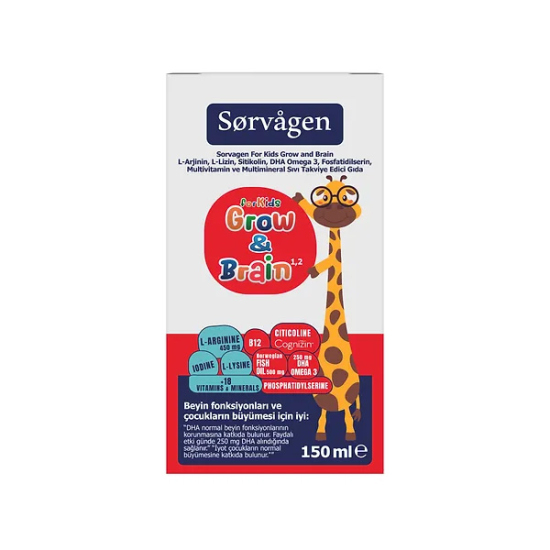 Sorvagen Grow Brain For Kids Sıvı 150 ml - 1