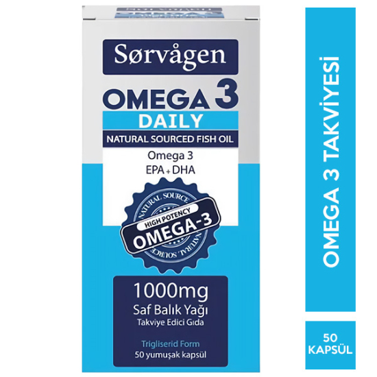 Sorvagen Omega 3 Daily Saf Balık Yağı 50 Kapsül - 1