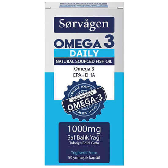 Sorvagen Omega 3 Daily Saf Balık Yağı 50 Kapsül - 1