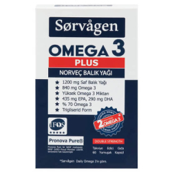 Sorvagen Omega 3 Plus Norveç Balık Yağı 60 Kapsül - Sorvagen