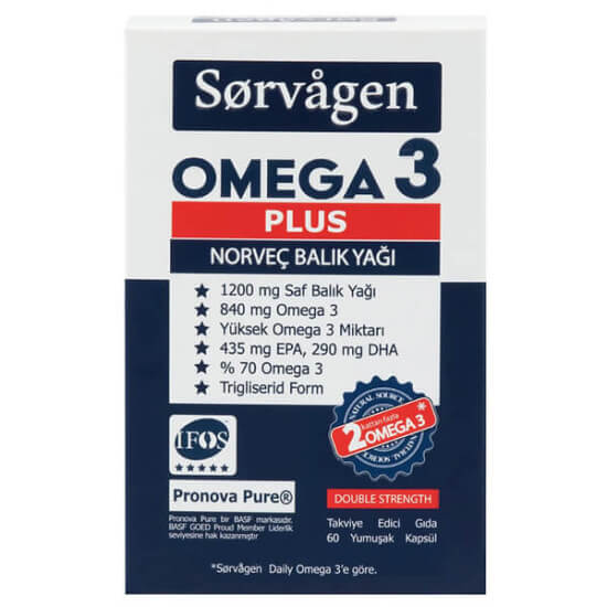 Sorvagen Omega 3 Plus Norveç Balık Yağı 60 Kapsül - 1