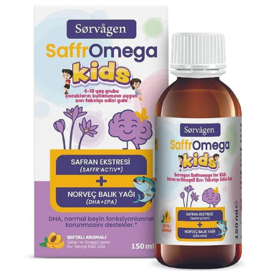 Sorvagen Saffr Omega Kids Safran ve Omega3 150 ml - 1