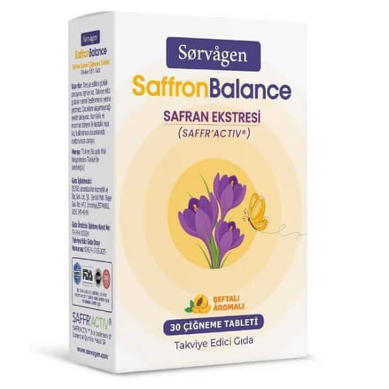 Sorvagen SaffronBalance Safran 30 Çiğneme Tableti - 1