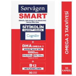 Sorvagen Smart Sitikolin DHA Omega 3 30 Kapsül - Sorvagen