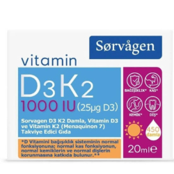 Sorvagen Vitamin D3K2 Damla 20 ML - Sorvagen