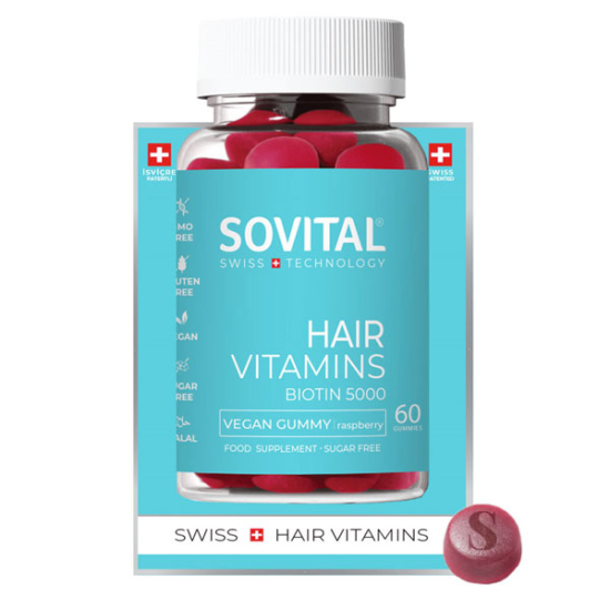 Sovital Hair Vitamin Vegan Gummy Saç Vitamini 60 Adet - 1