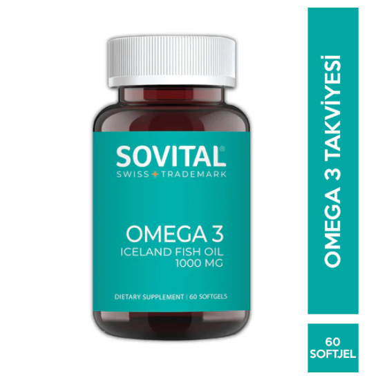 Sovital Omega 3 1000 mg 60 Yumuşak Kapsül - 1