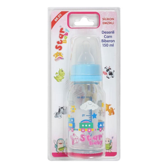 Star Baby Cam Desenli Biberon 150 ml - 1