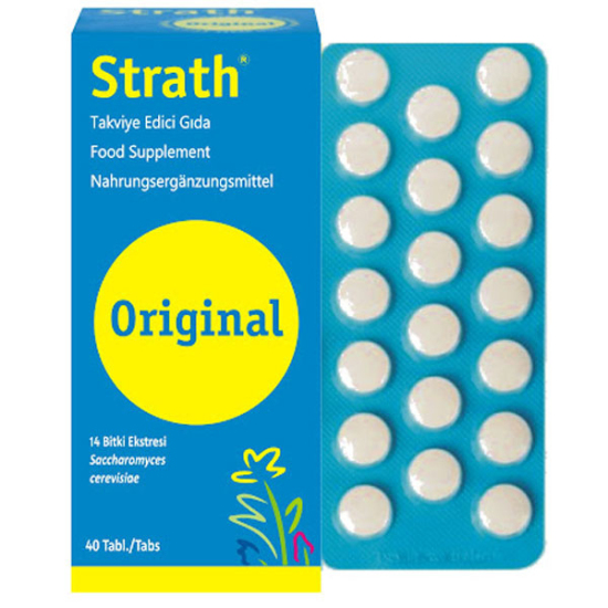 Strath Tablet 40 Adet Bitkisel Gıda Takviyesi - 1