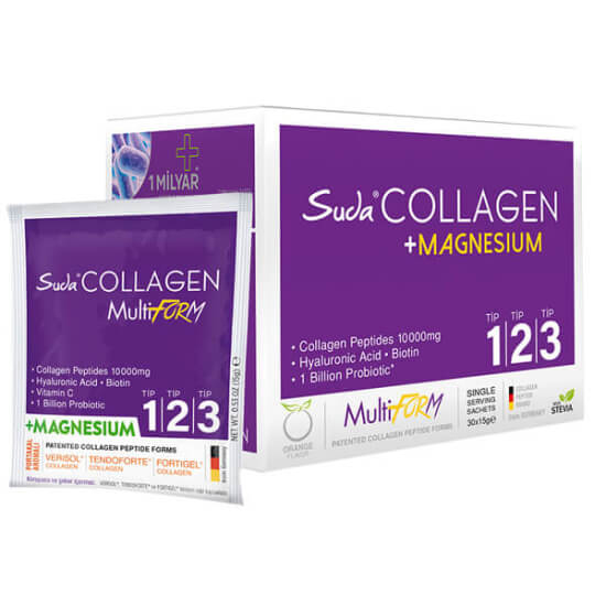 Suda Collagen Multiform Portakallı Magnesium 30 Saşe 15 gr - 1