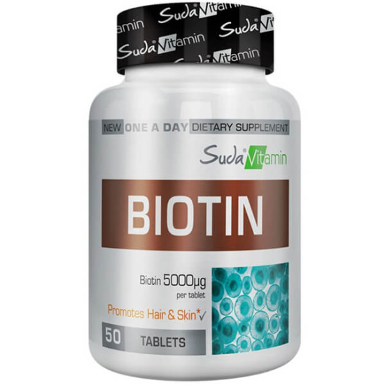 Suda Vitamin Biotin 5000 mcg 50 Tablet - 1